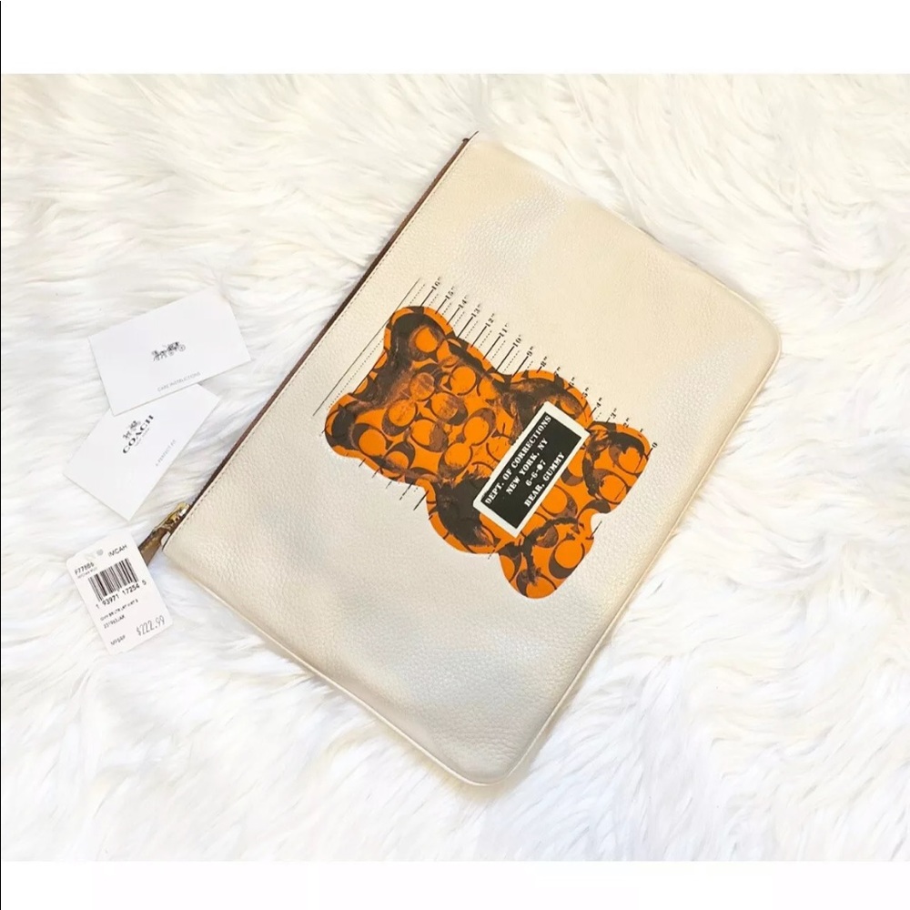 Authentic Large Coach Wristlet or Computer holder